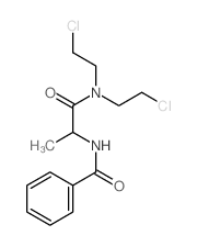 Benzamide,N-[2-[bis(2-chloroethyl)amino]-1-methyl-2-oxoethyl]-结构式
