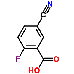 5-氰基-2-氟苯甲酸结构式