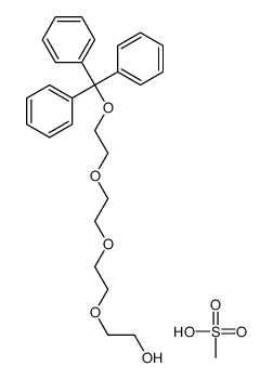 methanesulfonic acid,2-[2-[2-(2-trityloxyethoxy)ethoxy]ethoxy]ethanol结构式