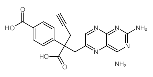 4-(2-CARBOXY-1-(2,4-DIAMINOPTERIDIN-6-YL)PENT-4-YN-2-YL)BENZOIC ACID结构式