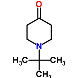 1-叔丁基哌啶-4-酮结构式
