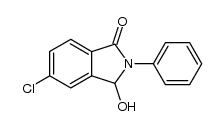 5-chloro-3-hydroxy-2-phenyl-2,3-dihydro-1H-isoindol-1-one结构式