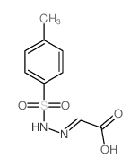 Acetic acid,2-[2-[(4-methylphenyl)sulfonyl]hydrazinylidene]-结构式