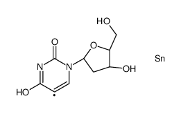 5-(TriMethylstannyl)-2'-deoxyuridine结构式