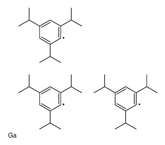 tris[2,4,6-tri(propan-2-yl)phenyl]gallane结构式