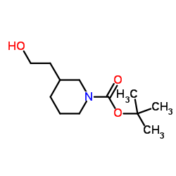 N-Boc-3-(2-羟基乙基)哌啶结构式