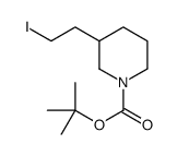 tert-butyl 3-(2-iodoethyl)piperidine-1-carboxylate结构式