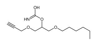 1-(Hexyloxy)-3-(2-propynyloxy)-2-propanol carbamate结构式
