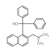1-Naphthalenemethanol,2-[(dimethylamino)methyl]-a,a-diphenyl-结构式