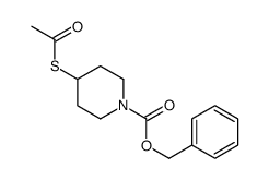 4-(乙酰基硫代)-1-哌啶羧酸苄酯结构式
