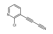 3-(2-chloropyridin-3-yl)propynenitrile结构式