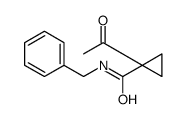1-乙酰基-N-(苯基甲基)-环丙烷甲酰胺结构式