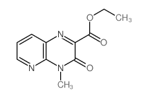 Pyrido[2,3-b]pyrazine-2-carboxylicacid, 3,4-dihydro-4-methyl-3-oxo-, ethyl ester结构式