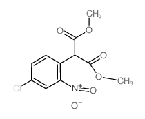 2-(4-氯-2-硝基苯基)基丙二酸二甲酯结构式