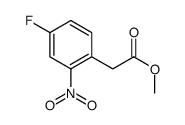 Methyl (4-fluoro-2-nitrophenyl)acetate结构式