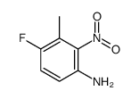 4-fluoro-3-methyl-2-nitroaniline结构式
