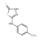 5-对甲苯基氨基[[1,3,4]噻二唑-2-硫醇结构式