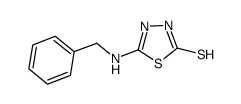 5-苄氨基-[1,3,4]噻二唑-2-硫醇结构式
