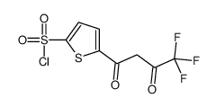 5-(4,4,4-trifluoro-3-oxobutanoyl)thiophene-2-sulfonyl chloride结构式