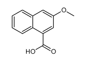 3-methoxynaphthalene-1-carboxylic acid结构式