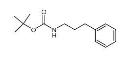 N-tert-butoxycarbonyloxy-3-phenylpropylamine结构式