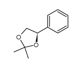 (R)-2,2-dimethyl-4-phenyl-1,3-dioxolane结构式