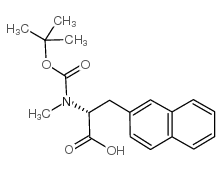 boc-n-methyl-d-2-naphthylalanine结构式
