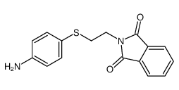 2-[2-(4-aminophenyl)sulfanylethyl]isoindole-1,3-dione结构式
