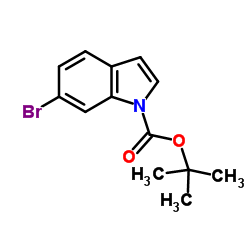 6-溴-1H-吲哚-1-羧酸叔丁酯结构式