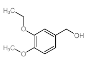 3-乙氧基-4-甲氧基苯甲醇结构式