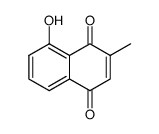 5-hydroxy-3-methyl-1,4-naphthoquinone结构式