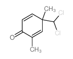 2,5-Cyclohexadien-1-one,4-(dichloromethyl)-2,4-dimethyl-结构式