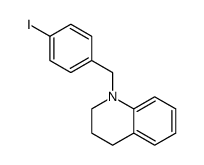 N-(4-iodobenzyl)-1,2,3,4-tetrahydroquinaldine结构式