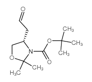 2,2-二甲基-4-(2-氧代乙基)唑啉-3-羧酸-(S)-叔丁酯结构式