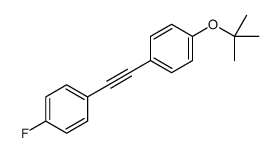 1-fluoro-4-[2-[4-[(2-methylpropan-2-yl)oxy]phenyl]ethynyl]benzene结构式