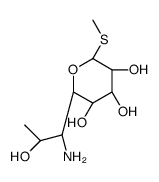 Methyl 6-amino-6,8-dideoxy-1-thio-D-erythro-α-D-galacto-octopyranoside结构式