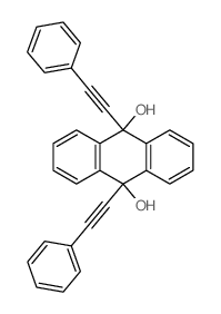 9,10-Anthracenediol,9,10-dihydro-9,10-bis(2-phenylethynyl)-结构式