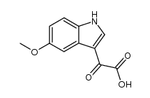 (5-METHOXY-1H-INDOL-3-YL)(OXO)ACETIC ACID结构式