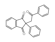 1H-Indene-1,3(2H)-dione,2-(2-oxo-2-phenylethyl)-2-phenyl-结构式