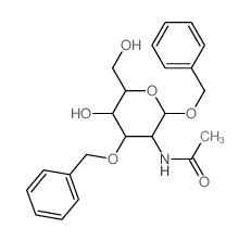 b-D-Glucopyranoside, phenylmethyl2-(acetylamino)-2-deoxy-3-O-(phenylmethyl)-结构式