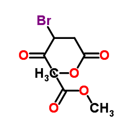 3-溴-2-氧代戊二酸 二甲酯结构式