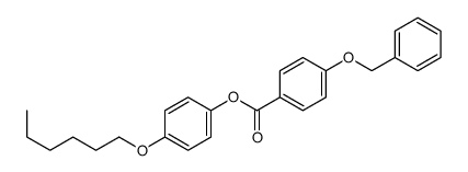 (4-hexoxyphenyl) 4-phenylmethoxybenzoate结构式