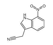 7-硝基吲哚-3-乙腈结构式