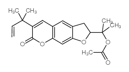 芸香呋喃香豆醇乙酸酯结构式