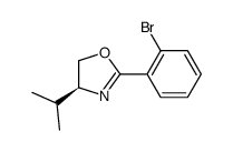 (S)-2-(2-溴苯基)-4-异丙基-4,5-二氢噁唑结构式