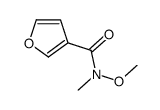 3-Furancarboxamide,N-methoxy-N-methyl-(9CI)结构式