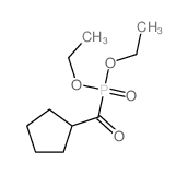 Phosphonic acid,(cyclopentylcarbonyl)-, diethyl ester (7CI,8CI)结构式