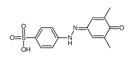 4-[2-(3,5-dimethyl-4-oxocyclohexa-2,5-dien-1-ylidene)hydrazinyl]benzenesulfonic acid结构式