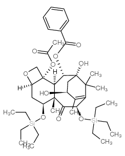 7,10-Bis[O-(triethylsilyl)]-10-deacetyl Baccatin III结构式