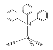 [tricarbonyl(triphenylphosphine)nickel]结构式